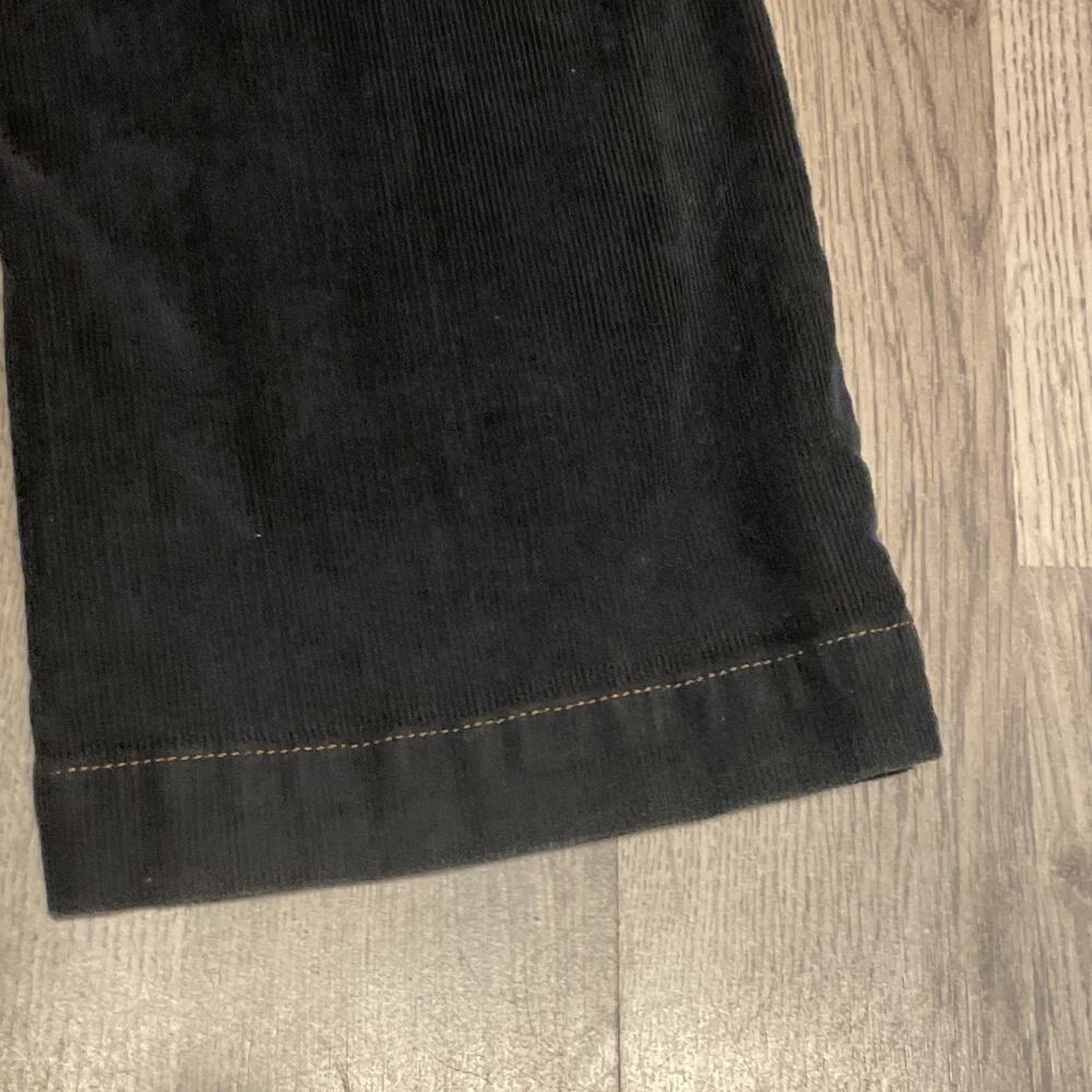 Polo Jeans Co Womens Wendy Jean Corduroy Pants Size 8x30 Black Mid Rise Bootcut - Picture 13 of 13